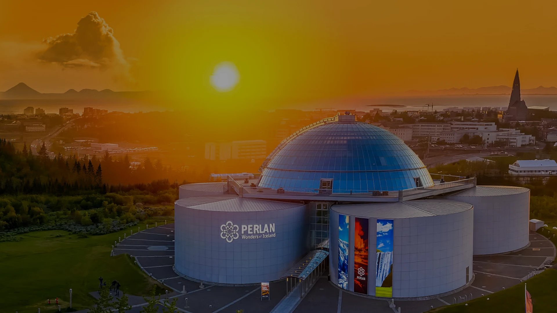 Interior view of Perlan Museum's interactive Iceland exhibition spaces