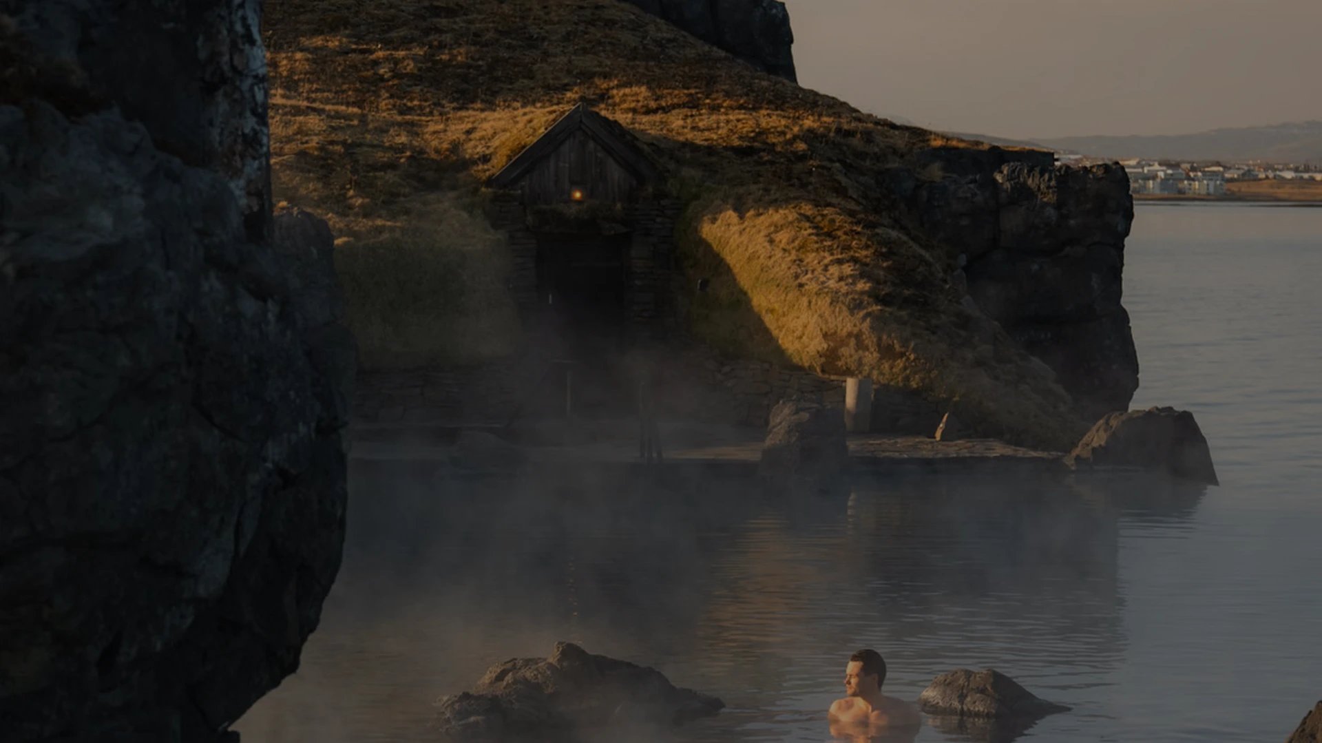 Luxury geothermal spa experience at Sky Lagoon with ocean views