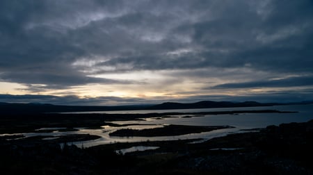 Þingvellir national park at sunrise