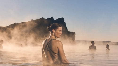 Sky Lagoon infinity pool with ocean views