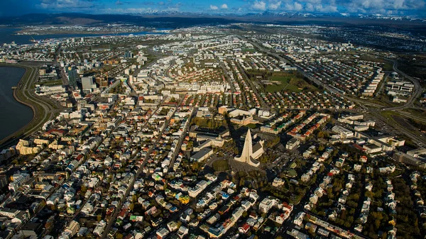Aerial view of Reykjavík