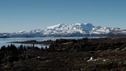 The Þingvellir National Park in the wintertime