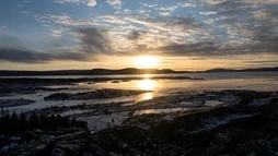 Þingvellir national park at sunrise