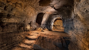 A view inside the caves of Hella during a South Coast Tour